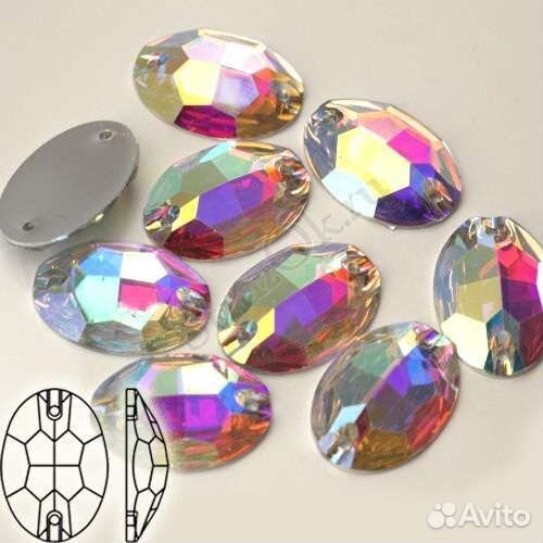 Стразы стекляные пришивные и клеевые
