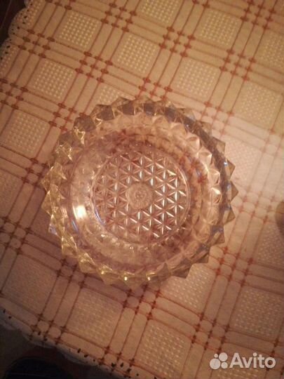 Конфетница сахарница хрусталь