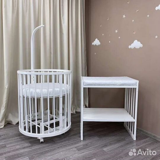 Кроватка 8 в 1 Minky moon