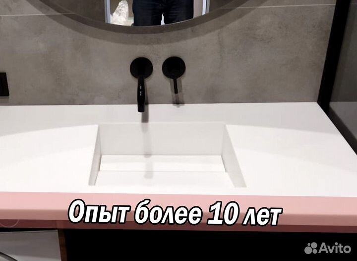 Столешницы из акрилового камня от производителя