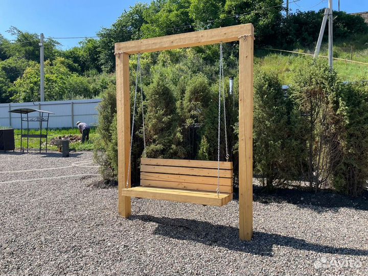 Садовые качели лофт