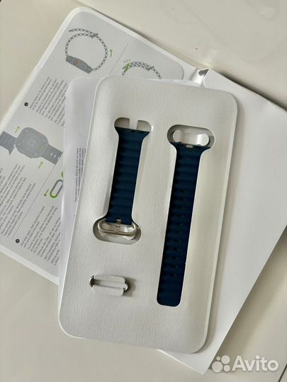 Ремешок apple watch ultra blue ocean band