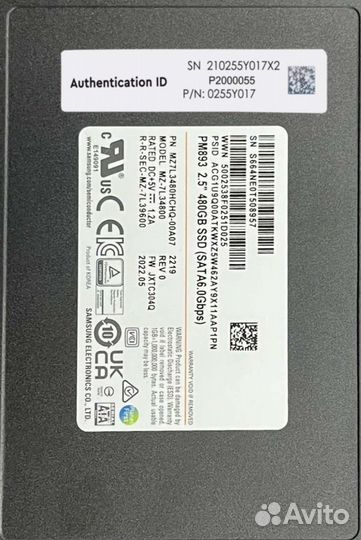 Жесткий диск Huawei 0255Y017 480Gb SATA 3,5