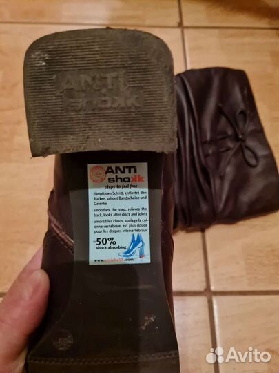 Сапоги демисезонные женские 39