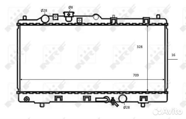 Радиатор системы охлаждения mazda 323 1.5 98