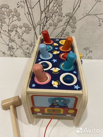 Деревянный бизикуб развивающая игрушка сортер