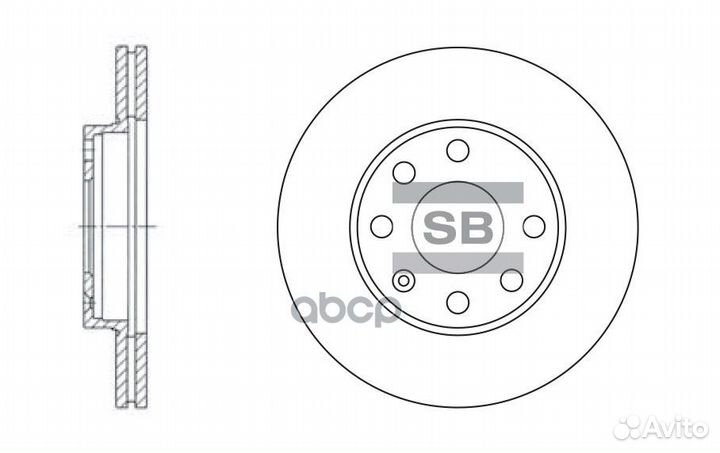 Диск тормозной SD3004 Sangsin brake