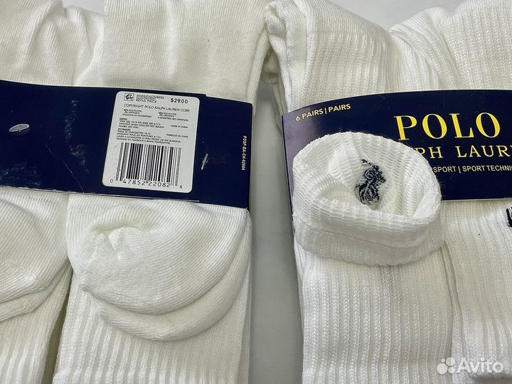 Носки Ralph Polo lauren х6 Оригинал