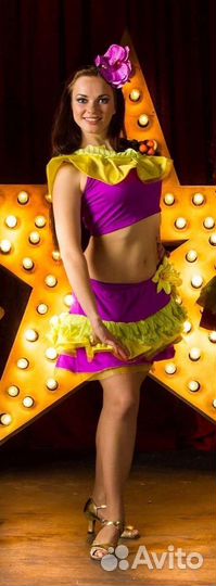 Костюм для танцев, шоу балета, ламбада