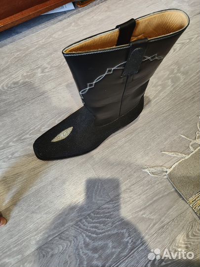 Сапоги казаки мужские 45 размер, кожа ската