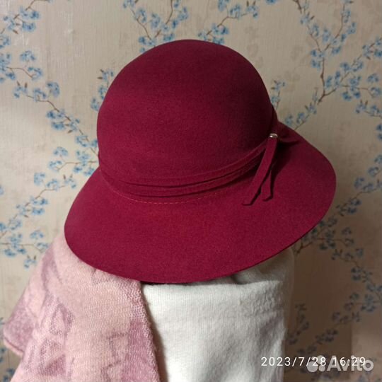 Шляпа фетровая женская р. 56