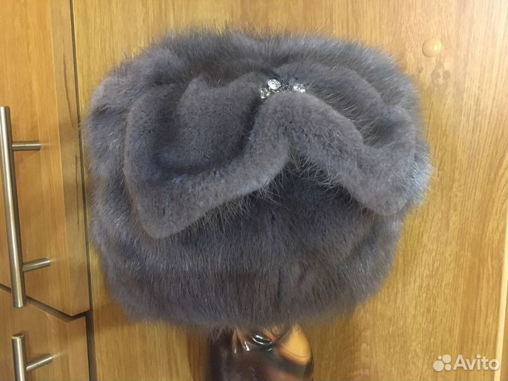 Шапка норковая женская