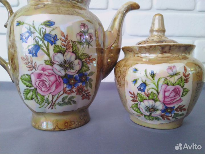 Набор Чайник и сахарница Городница Фарфор СССР