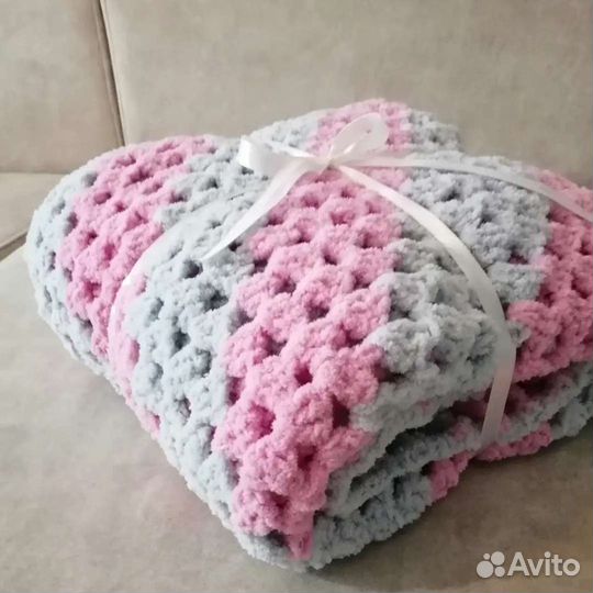 Плед детский плюшевый