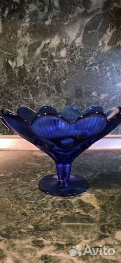 Ваза цветное стекло винтаж