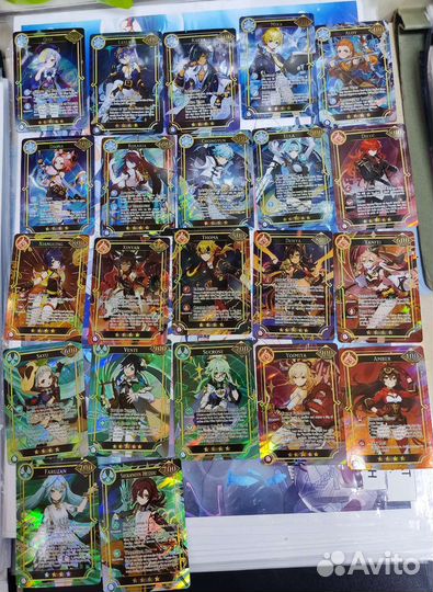 Коллекционные карточки Genshin Impact