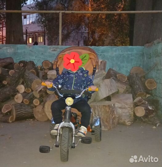 Велосипед детский с ручкой