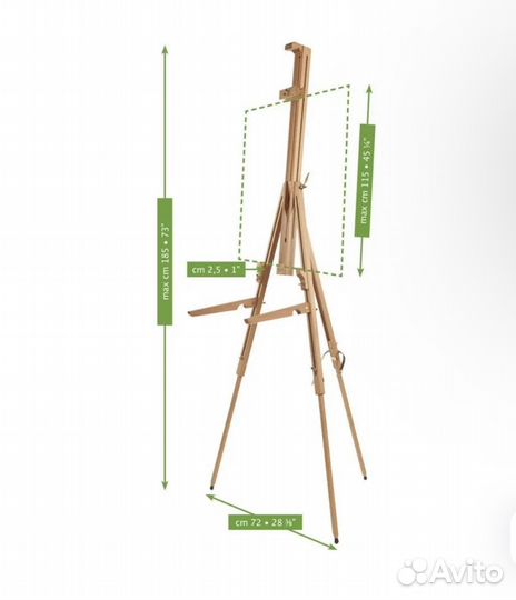 Мольберт Mabef base CON braccioli Тренога