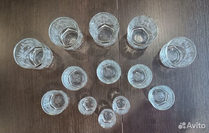 Стаканы, стопки Гусь-Хрустальный СССР