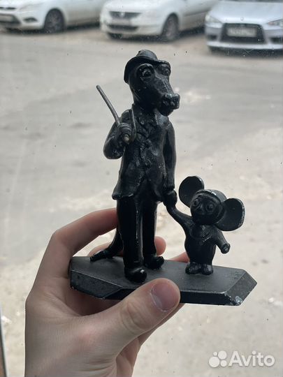 Статуэтка крокодил Гена и Чебурашка СССР