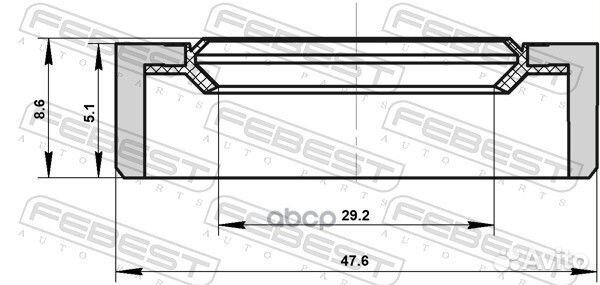 Сальник привода 29.2X47.6X5.1X8.6 95BDY-31470509X