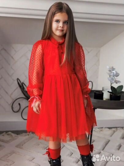 Детское нарядное платье 116