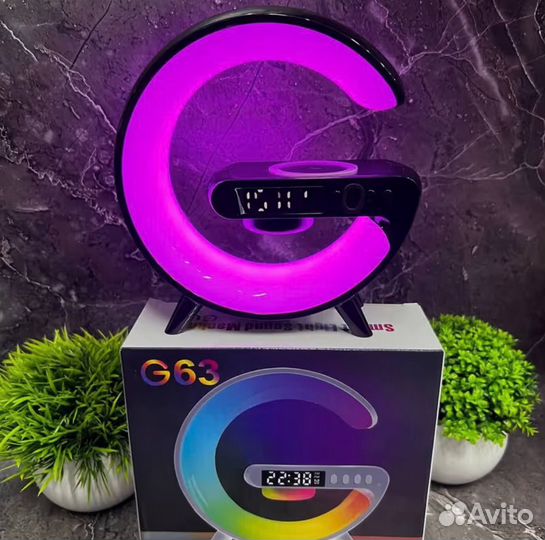 Умная колонка 3в1 + ночник и зарядка