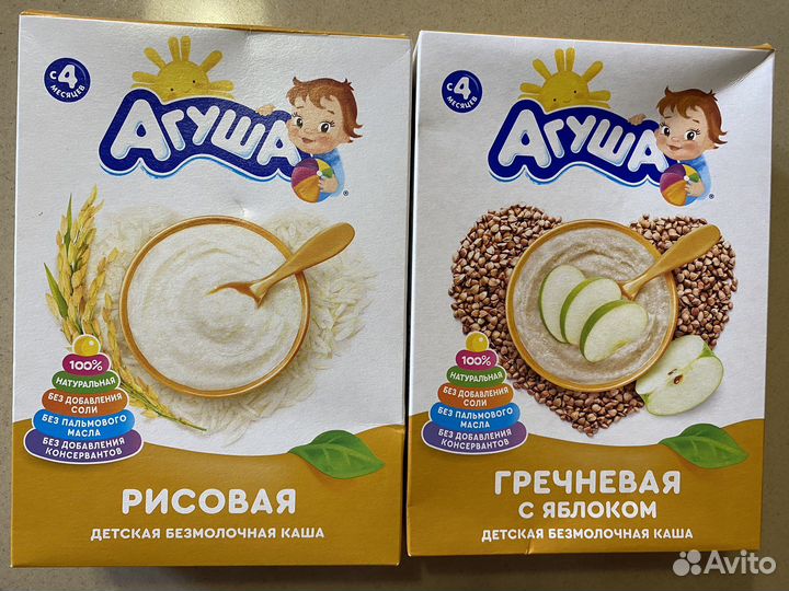 Питание Детские каши молочные безмолочные