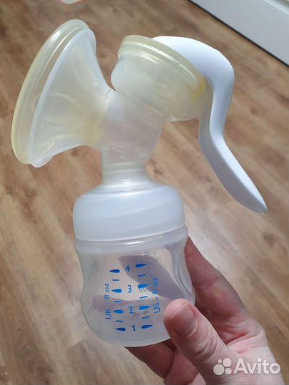 Молокоотсос avent ручной+новая бутылочка Phillips