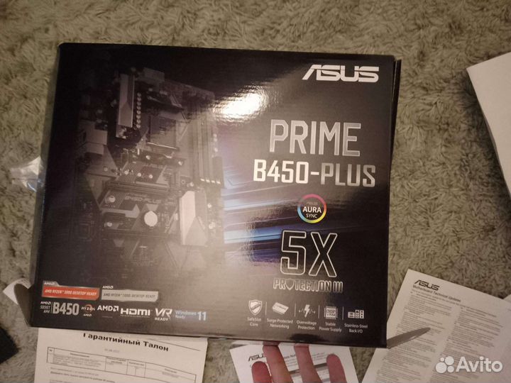 Amd ryzen 5 5600g+16GB DDR4+Asus prime b450-plus