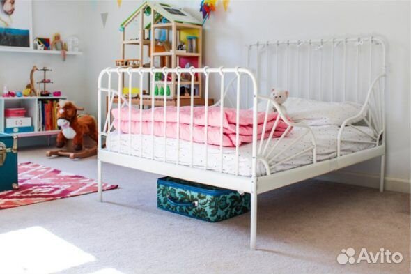 Миннен кровать раздвижная детская, икея