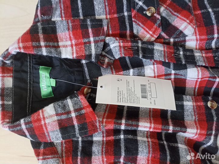 Рубашка в клетку детская