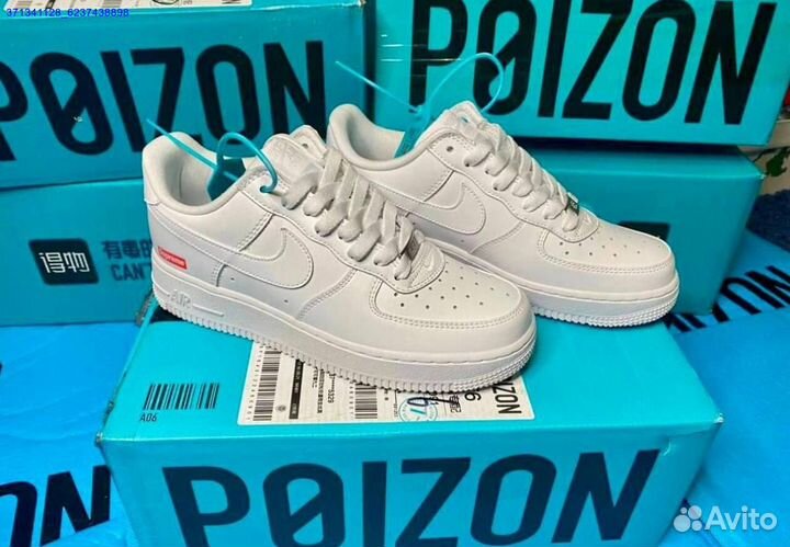 Кроссовки nike air force 1 supreme оригинал