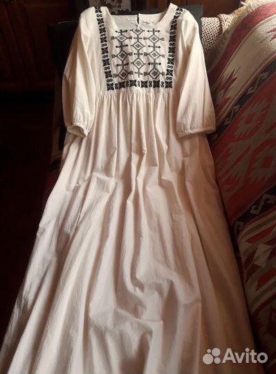 Платье летнее хлопок 46