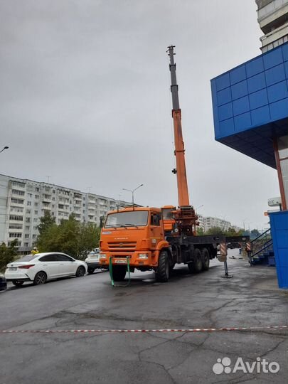 Аренда и услуги автокрана, 25 т, 31 м, с гуськом 9 м