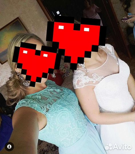 Вечернее платье в пол 44 бирюзовое мятное