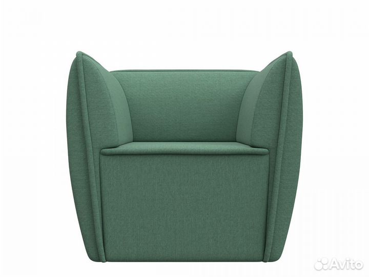 Кресло Бергамо, рогожка, амур зеленый. Москва и мо