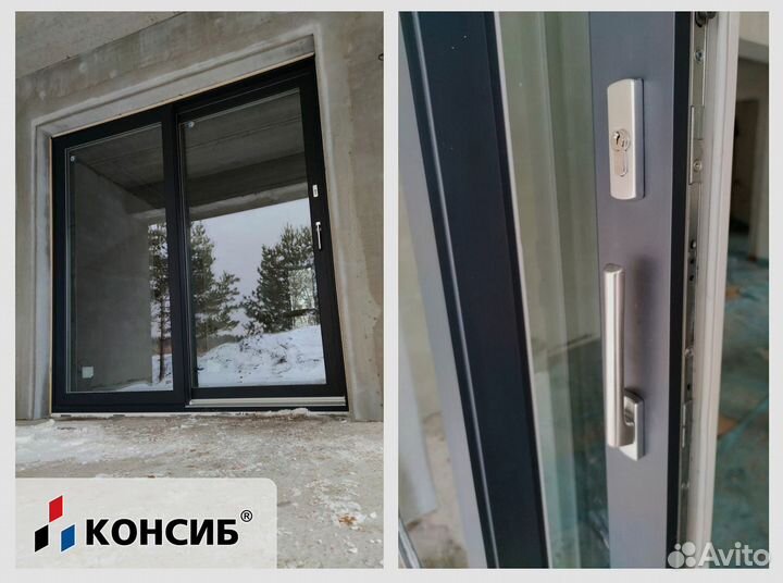 Алюминиевые двери входные, межкомнатные