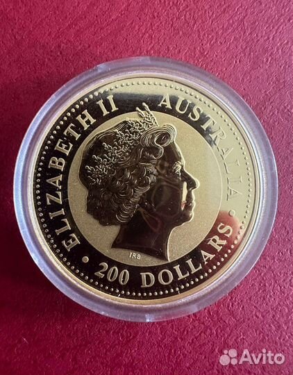 Золотая монета 62,2 2oz 999.9