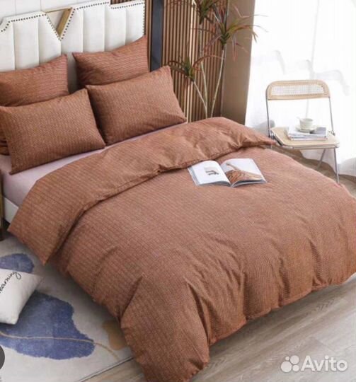 Белье постельное из плотного сатина на резинке