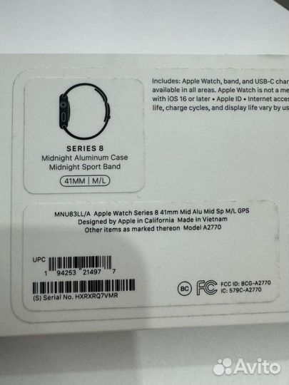 Часы apple watch 8 41 mm