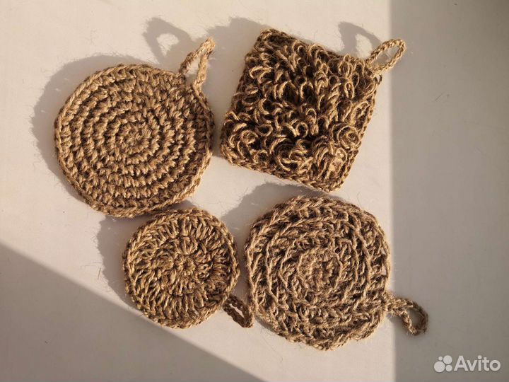 Мочалка/губка из джута