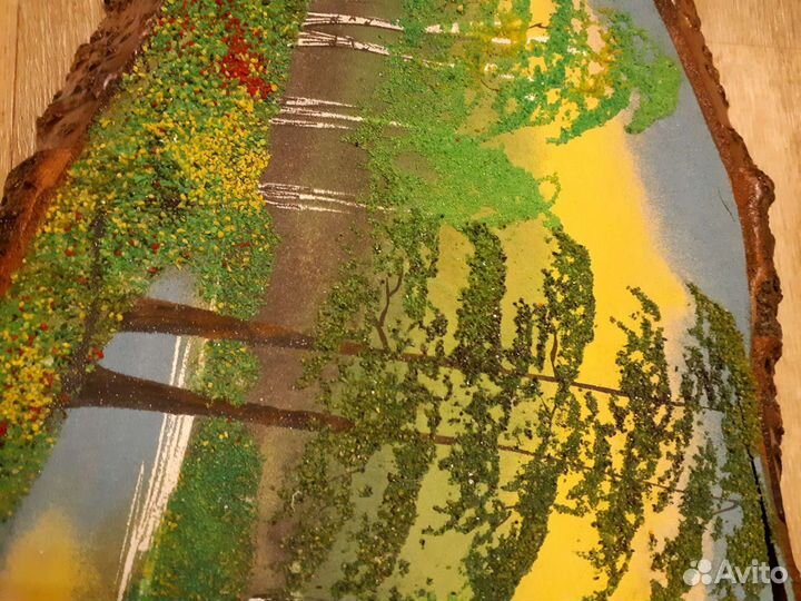 Картина из янтарной крошки