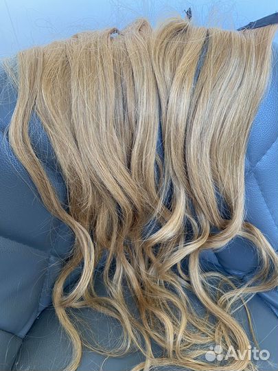 Волосы натуральные на лентах