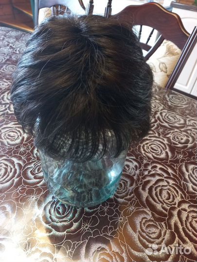 Парик черный с челкой