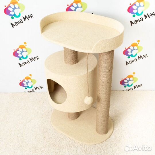 Домик для кошек, когтеточка арт22. Новый, 90 см