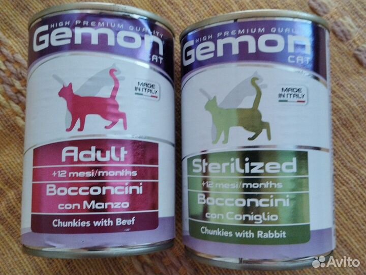 Влажный корм для кошек Gemon