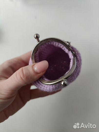 Кошелек-монетница вязаный