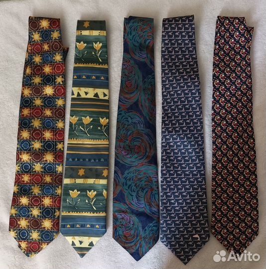 Винтажные галстуки натуральный шёлк
