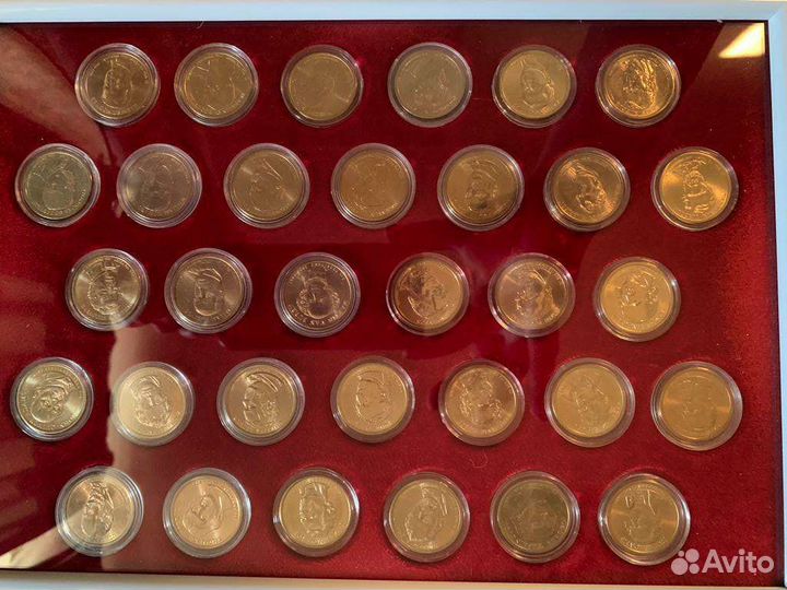 Набор Президенты Америки /США/ в рамке П16